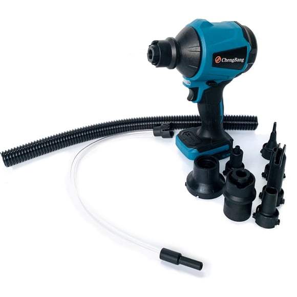 TFixol Cordless Lithium Air Blower with Makita Battery Compatibility, High-Speed Dust Cleaning Tool for Tight Spaces, Adjustable Airflow Modes, 200m/s Wind Speed, 29.7kPa Pressure, Ideal for Workshop
