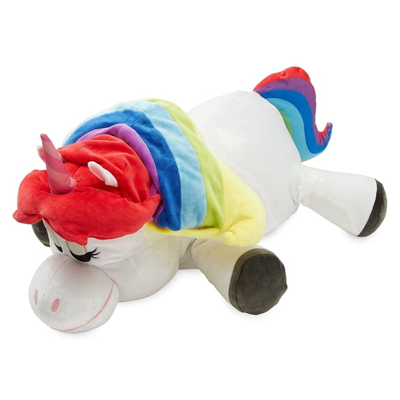 Disney Store Official Rainbow Unicorn Cuddleez Plush - Super Soft & Huggable Toy for Inside Out Fans & Kids of All Ages - Perfect Collectible Gift, Large Plushy