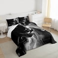 thumbnail image 3 of Homewish Abstract Stripes 3 Pieces Queen Comforter Set for Teens Boys Girls,Geometric Lines Ultra Soft Bedding Sets,Black White Gradient Bedding Comforter Set Breathable,Luxury Bedroom Decor, 3 of 8