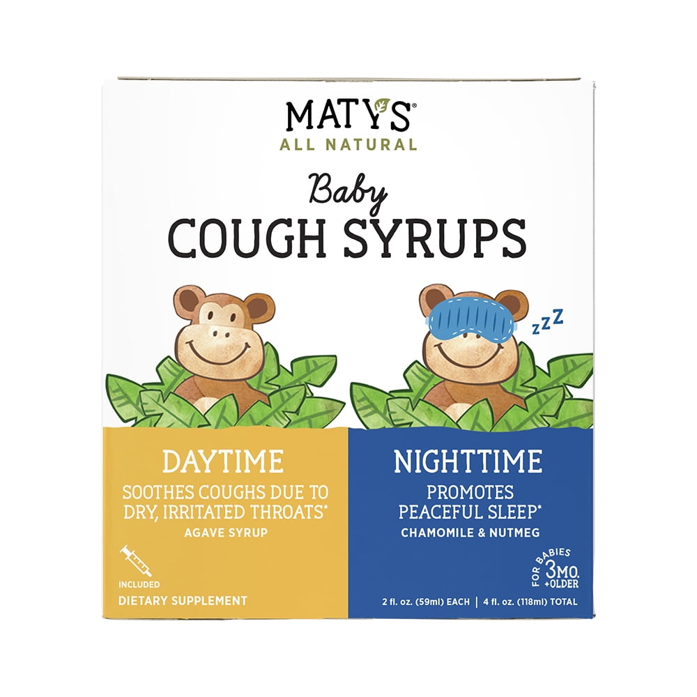 Maty's All Natural Baby Cough Syrup Day & Night Value Pack, 4 fl oz