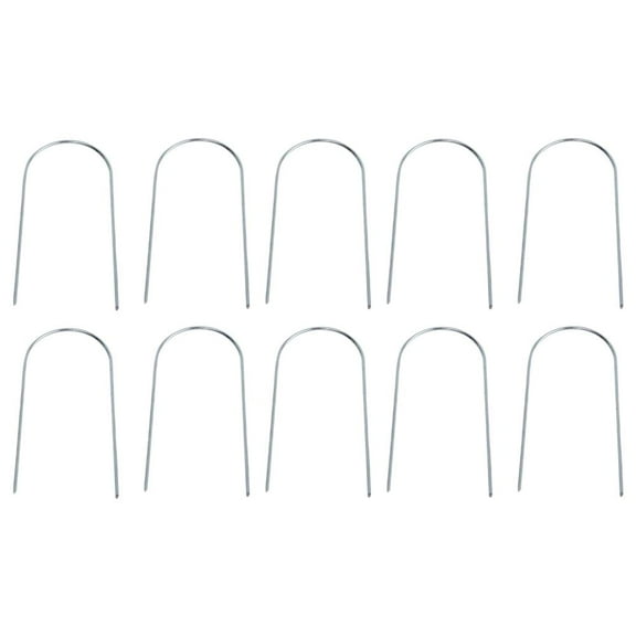 10Pcs U Shape Garden Stakes, Heavy Duty U Shaped Garden Securing Pegs, U Shape Pegs Tent Ground Ground Stakes,