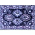 thumbnail image 1 of Ahgly Company Machine Washable Indoor Rectangle Persian Blue Traditional Area Rugs, 7' x 10', 1 of 4