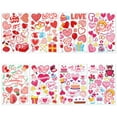 thumbnail image 2 of pathside 8 Sheets/ 148 Pcs Valentine's Day Wall Decals Removable Non-adhesive Electrostatic Sticker Love Heart Pattern Wall Window Stickers Valentine's Day Decoration, 2 of 6