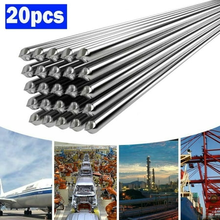 

BCLONG 20pcs Aluminum Solution Welding Flux-Cored Rods Wire Brazing Rod 1.6MM x 50CM