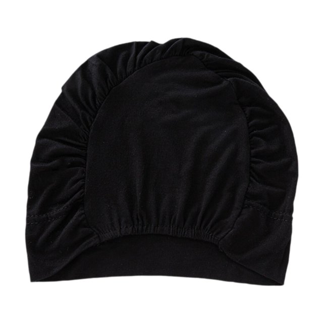 Cubierta de turbante de turbante musulmán Cabeza Cabezas envoltura Negro