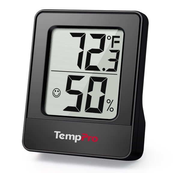 TempPro TP49BW Digital Thermometer Indoor Hygrometer with Temperature and Humidity Monitor for Room Temperature and Humidity (Formerly ThermoPro)