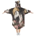 thumbnail image 2 of BZSMCE Wearable Blanket Hoodie Fashion Moonlit Mare Home Wear, 2 of 7