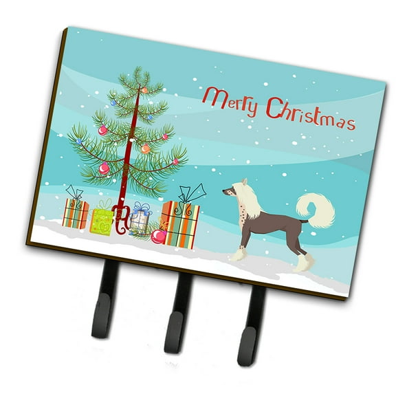 Chinese Crested Christmas Tree Leash or Key Holder