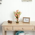 thumbnail image 3 of Nearly Natural 15.5" Calla Lily and Grass Artificial Flower Arrangement in Vase, Pink, 3 of 5