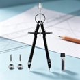 Lockable Compass Professional Lockable Metal Geometry Compass Set, Durable Precision ...
