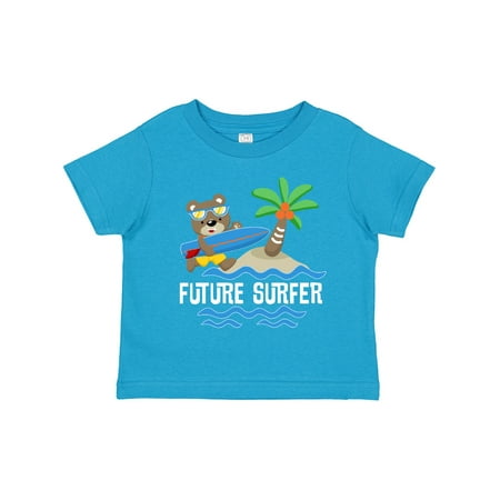 

Inktastic Surfing Future Surfer Bear Gift Toddler Boy or Toddler Girl T-Shirt