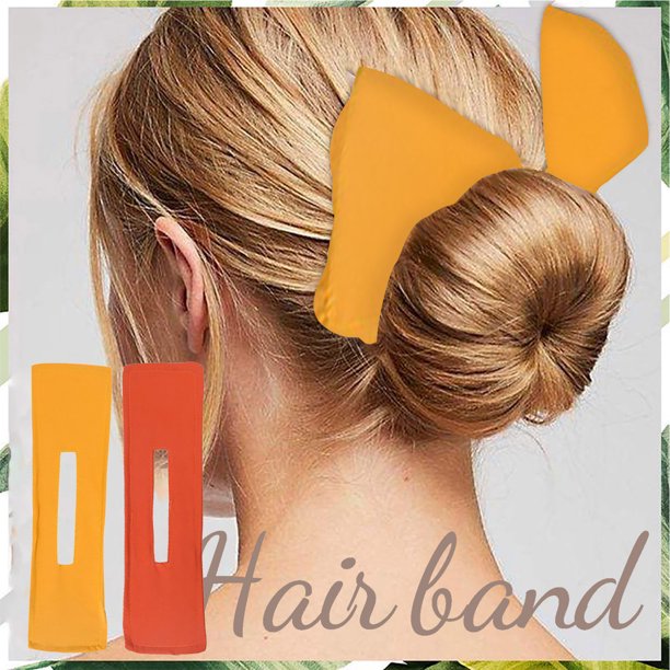 Diadema de flores de donut con estampado coreano de banda para el cabello Retro francesa ligera 2 uds Wmkox8yii fajkfhkj3923
