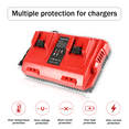 thumbnail image 2 of Reemplazo Rápido de Charger de 18 V para Batería Milwaukee M18 Charger Station 2Ports 48-59-1802 48-59-1812 Compatible con M-18 48-11-1850 48-11-1840 48-11-30 48-11-20, 2 of 8