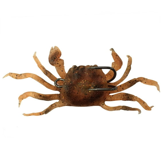 Road Bait Bait Simulation Crab Bait 8cm / 30g With Hook Sea Fishing Bait,Brown