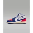 thumbnail image 4 of N I-K-E GS Jo r-dan 1 Mid White University Red Blue DQ8423-102 Size 3.5Y-7Y, 4 of 6