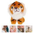 thumbnail image 2 of Plush Tiger Pendant Stuffed Animal Pendant Tiger Plush Doll Key Ring Bag Pendant, 2 of 7