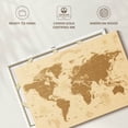 thumbnail image 6 of Elephant Stock Amber World Map Wall Art - Horizontal Canvas Wall Art - Living Room Wall Decor - Map Canvas - Brown And Beige Decor - 39" x 26", 6 of 8