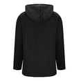 thumbnail image 4 of Women's Lightweight Open Front Long Sleeve Cardigan, Button Down Hooded Zip Up Casual Sweater, Fall Winter Loose Fit Knit Cover Up for Daily Wear and Outdoor Activities Black L, 4 of 7
