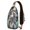Colorful Tropic, variant on Coastal Palm Tree Sling Backpack, Lightweight and Stylish Crossbody Daypack with Beach Sunset Vibe, Great for Gym, School, and Weekend Trips