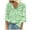 Green Blouses, variant on Jsaierl Short Sleeve Tops for Women Summer Holiday Shirts V Neck Workout Tunic Blouses Trendy Print T Shirts Top S-2XL