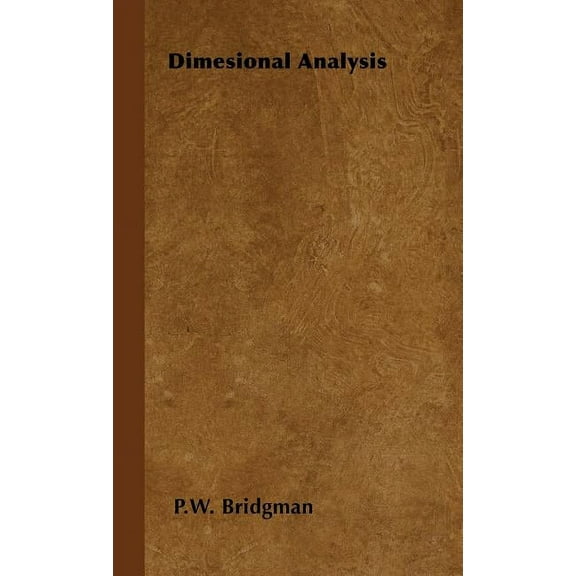 Dimesional Analysis (Hardcover)