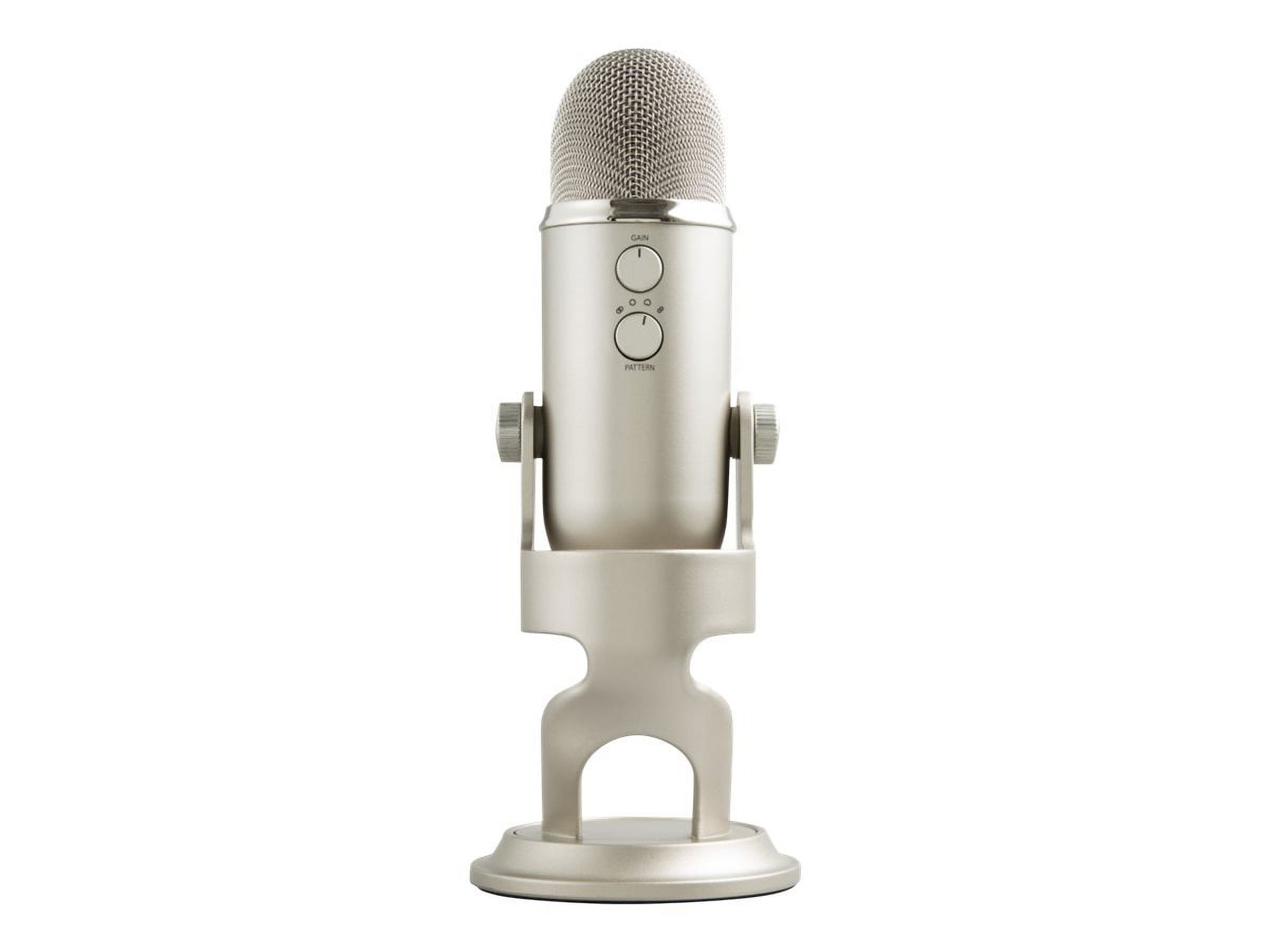 Blue Microphone Yeti USB Desktop Microphone, Platinum - image 3 of 6