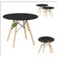 thumbnail image 1 of MESA EAMES NEGRA REDONDA MODERNA PARA COMEDOR INMATMEX, 1 of 9