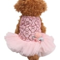 thumbnail image 2 of Nouvelle Robe Princesse Chien Chat Design Fleur Creuse pour Animaux Chiot Printemps/été Vêtements, 2 of 6