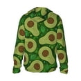 thumbnail image 2 of Goofa Big Colorful Avocados Printed Women's UPF 50+ Sun Protection Hoodie Jacket Lightweight Long Sleeve Sun Shirt for Women with Pocket Hiking Outdoor-, 2 of 9