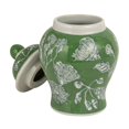 thumbnail image 5 of Creative Co-Op Decorative Ceramic Ginger Jar with Domed Lid, Green, 5 of 5