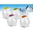 thumbnail image 2 of Vikakiooze Christmas decorations on Clearance Round Ice Cube Ball Maker Sphere Molds For Whisky Party tails Set of 4, 2 of 5