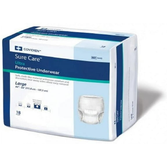 Sure Care Ultra Unisex Protective Underwear, Large, Heavy Absorbency (18 Count)