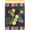 MultiColor, variant on Magnolia Gardens M011665 13 x 18 in. Mardi Gras Bead Dog Garden Flag