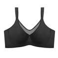thumbnail image 5 of Jelly Bras for Women Padded Bra Posture Bras Plus Size Bras Supportive Bras Bralettes for Women Soft Intentions Jelly Wireless Bra Wide Comfortable Straps Supportive Lift And Shape Bra Black, 5 of 9