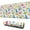 Colorful Cartoon Dinosaurs, variant on Long Mouse Pads for Desk,Colorful Cartoon Dinosaurs Repeated Scenery Desk Mats on Top Of Desks, Desk Mouse Pad Extra Large with 3mm Non-Slip Base and Stitched Edge for Gaming,Work,Home 31.5"x11.8"