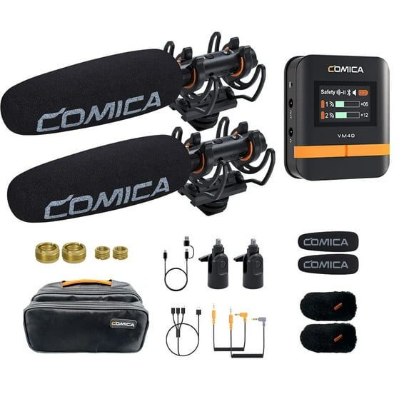 Micrófono inalámbrico tipo escopeta COMICA VM40 Super Cardioid