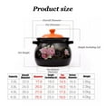 thumbnail image 2 of Ceramic Casserole, Clay Pots Cooking, Japanese Clay Pot Terracotta Multi-Purpose Pot, Stewing Soup Bag Stew Pot Heat Resistant Stews Multifunctional For Home Restaurants Hotels, 2 of 6