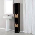 thumbnail image 2 of Slim Storage Tower in Black, 2 of 4