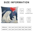 thumbnail image 5 of YINGXI Me and My Mom Pillow Cover, Mother Bear and Throw Pillow Cover, Meaningful Gifts for Mom, Birthday,, Ideas for Mom Flannel Pillow Covers 22x22in, 5 of 5