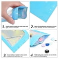 thumbnail image 2 of 100pcs Resealable Holographic Bags, Smell Proof Mylar Pouch With Clear Window For Food Storage Part, 2 of 5