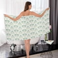thumbnail image 6 of Coolnut Leaf Print Bath Towels with 1 Washcloth, 27"x54" + 12"x12"100% Cotton Bathroom Towels Set, Ultra Absorbent and Super Soft Bath Towel for Hotel, Home, 6 of 6