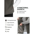 thumbnail image 5 of Off Road Ventures Mens Fleece Vest Lightweight Outerwear Zip Up Golf Running Sleeveless Vest With Pockets for Hiking Travel, 5 of 8