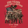 thumbnail image 3 of US Army 250 Years Long Sleeve T-shirt American Military Veteran DD214 Patriotic, 3 of 7