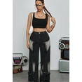 thumbnail image 5 of FEDPOP Kids Girls Casual Baggy Wide Leg Denim Pants Elastic Waist Casual Jeans Age 12-16Y, 5 of 7