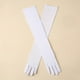 thumbnail image 5 of Guantes extra largos de tul para mujer, de malla de encaje elástico negro, translúcidos, para cenas de Halloween, 5 of 6