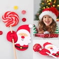 thumbnail image 3 of Visland 50Pcs Lollipop Card Stocks Cartoon Decorative Lollipop Package Paper Jam Xmas Lollipop Gift Wrapping Cards for Christmas, 3 of 7