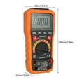 thumbnail image 2 of Lepmerk High-Precision TRMS Multimeter with Analog Bar Display - Orange PM8250 Multimeter with True RMS, 6000 Count, Auto Range, Test Voltage/Current/Resistance/Capacitance/Frequency - ABS Material,, 2 of 6