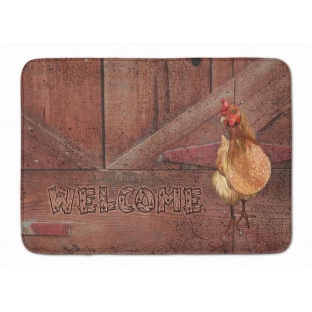 Carolines Treasures SB3075RUG Welcome Chicken Machine Washable Memory Foam Mat