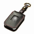 thumbnail image 2 of Vitodeco Superior Leather Key Fob Case Compatible for Maserati Grecale, Maserati Ghibli (2023-2025 models) - 4-Button, Black/Red, 2 of 5