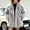 Gray, variant on Women's Faux Fur Coat Open Front Long Sleeve Lapel Jackets Fuzzy Winter Warm Outerwear with Pockets Black XL